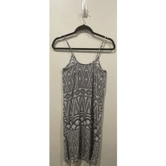 H&M Black White Tribal Boho Midi Dress - Picture 3 of 4